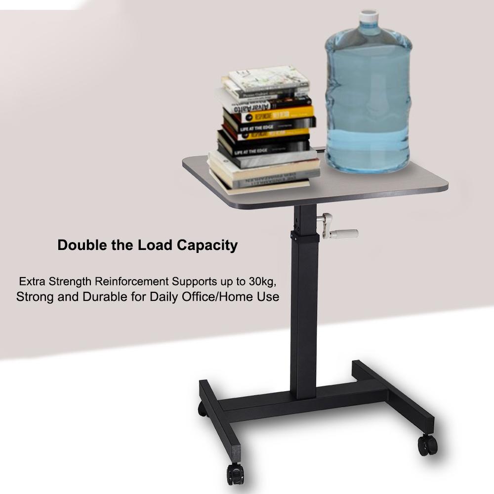 

Компьютерный подъемный стол, регулируемый стоячий стол, маленький черный компьютерный стол для небольших помещений, гладкая рука