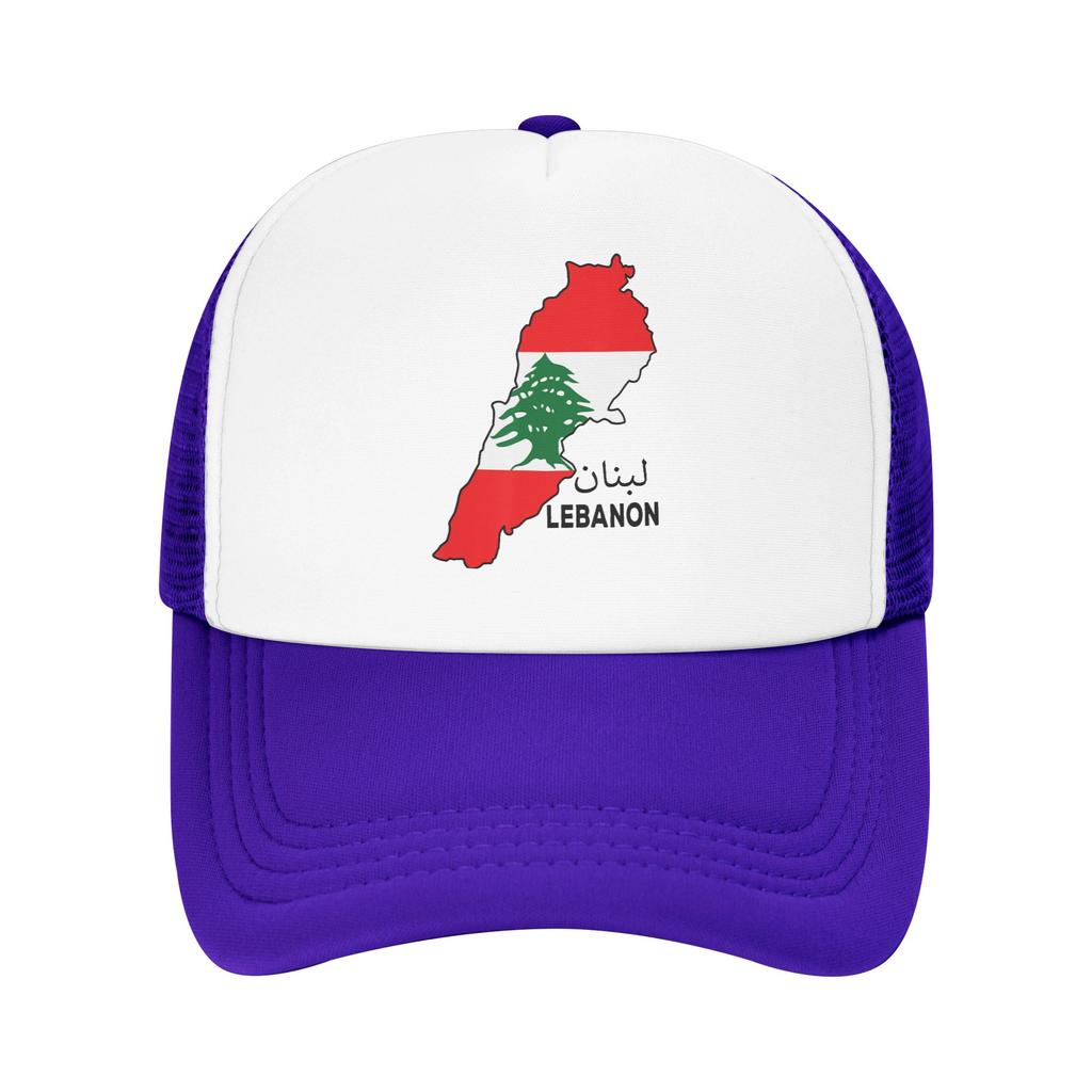 Lebanon Flag Map Beirut Cedar Tree Lebanese Mesh Baseball Caps Adult Fashion Sun Caps Dad Hat Adjustable Summer Trucker Hats