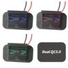 Quick Charge PD Type C Dual USB Ports Car Bus Charger Socket Adapter 12V/24V USB Power Panel With Swith For Marine Motorcycles