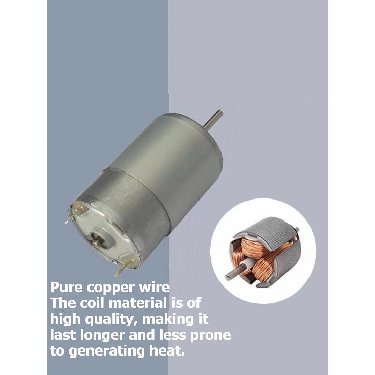 555 DC high-speed motor Micro motor 12V/24V adjustable speed positive and negative rotation high torque diy silent motor
