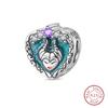 NEW 925 Silver Fashion Tarot Pendants Mysterious Spirit Snake Skull Rose Charms Beads Fit Qikaola Bracelets DIY Jewelry