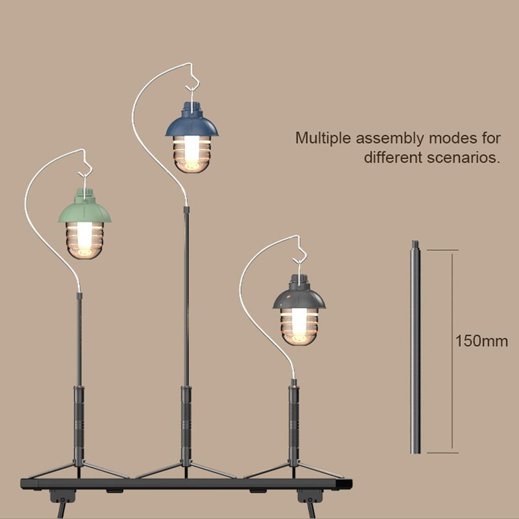 Lightweight Aluminum Alloy Light Holder Detachable Lamp Stand Outdoor Portable Easy To Build Lamp Holder with Tripod Multifunctional Lamp Camera Rack 