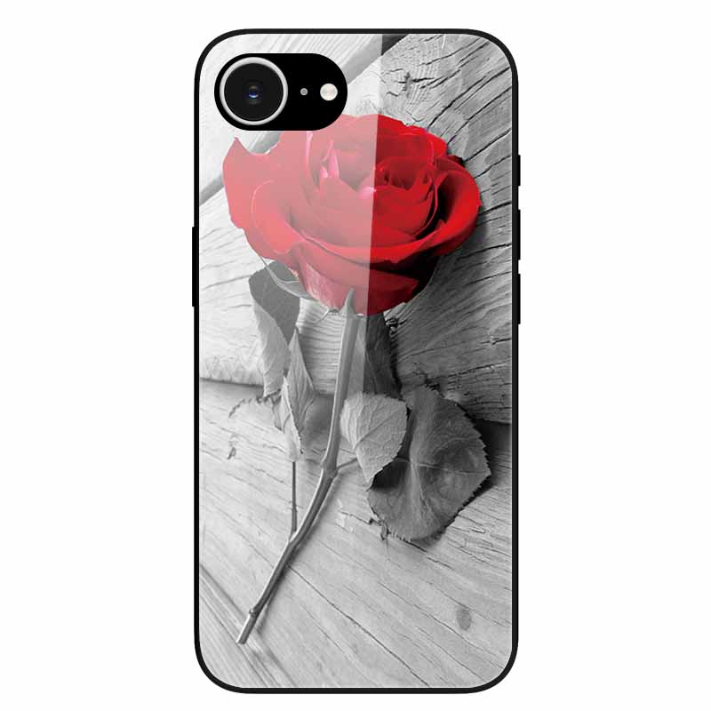 Tempered Glass Phone Cases For iPhone 16e 2025 Case Silicon Bumper Hard PC Back Cover Shell for iPhone SE (2025) / for iPhone16e