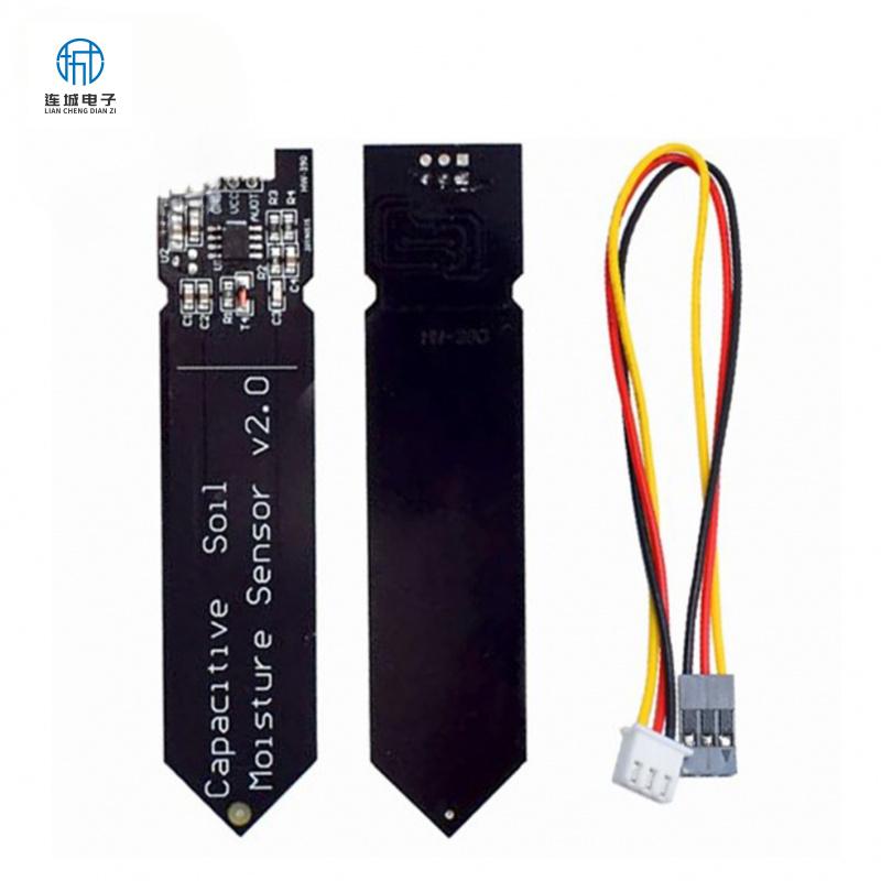 5Pcs/Lot Capacitive Soil Sensor Module, Anti-Corrosion Design, Wide Voltage Input 3.3V for Garden Monitoring