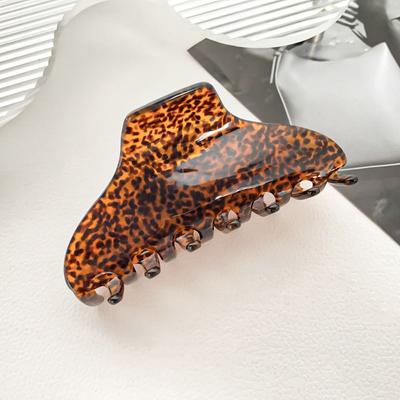 Leopardenmuster Frische Acetat Haarspange Haarklammer Schildpatt-Haarspange Reise