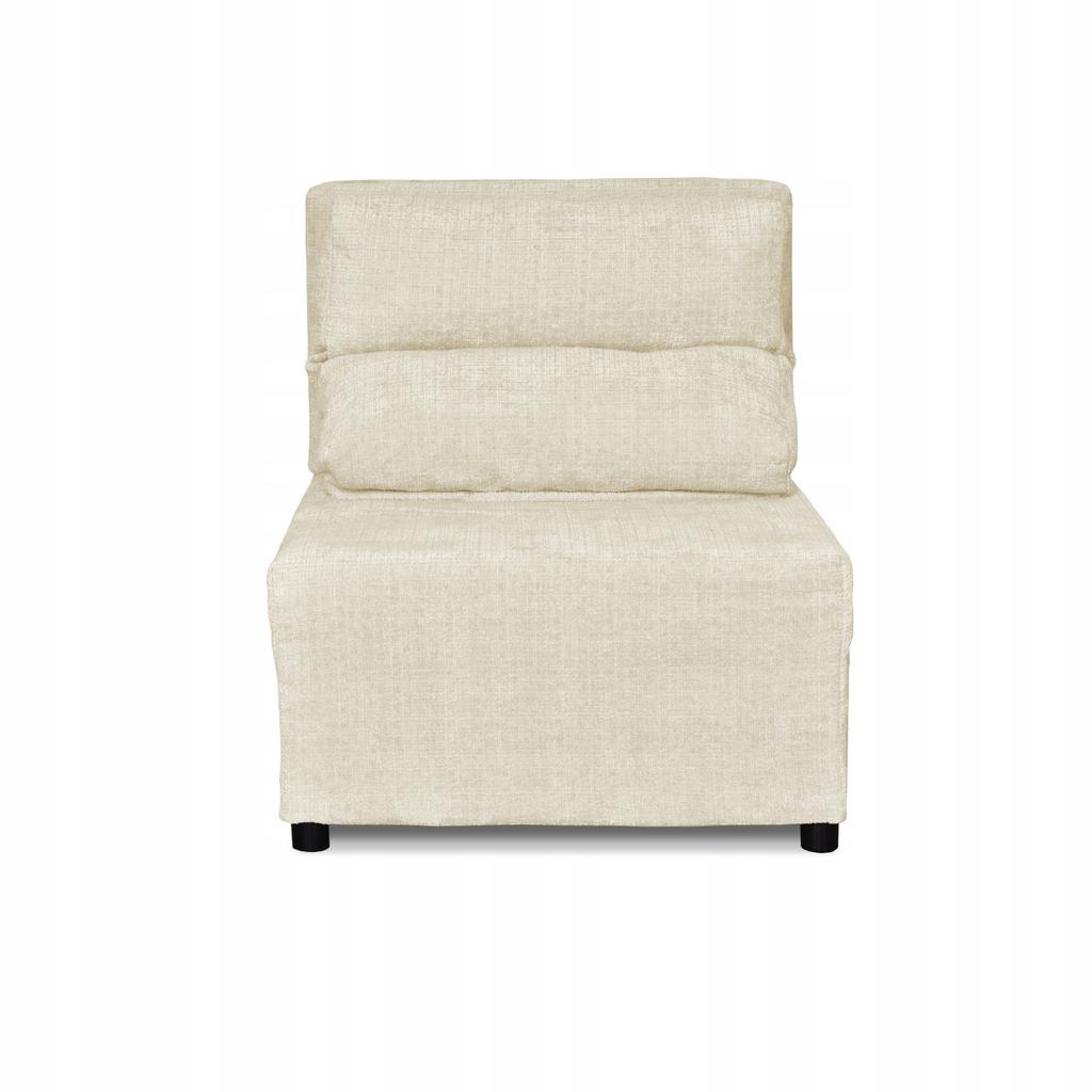 Fold-out Armchair with Sleeping Function KIMO Bedding Container Ramona Beige