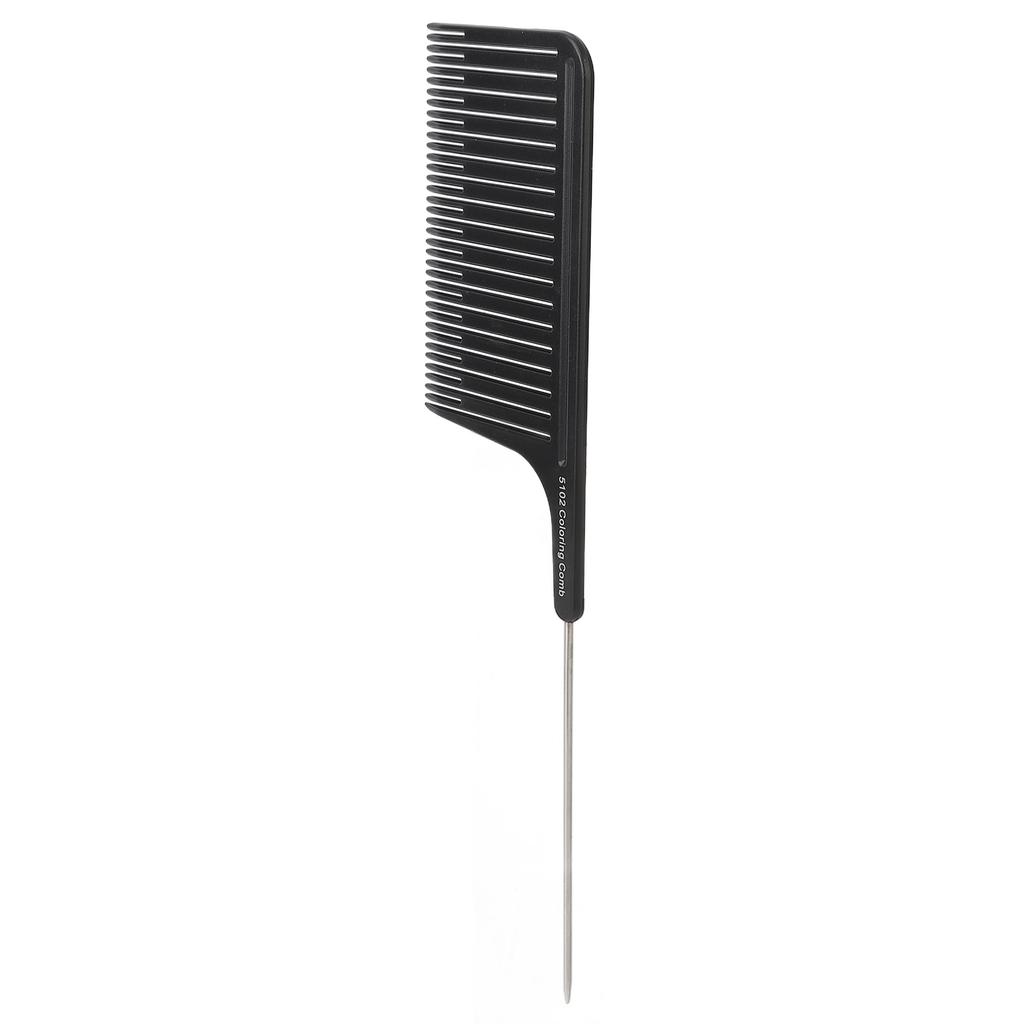 Hair Highlight Comb Hair Salon Hair Dye Professional Comb Hair Stylist Stainless Steel Rat Tail Comb