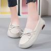 Women Shoes New Leather Flat Shoes Slip On Women Loafers With Wedge Heels Casual Flats Zapatos Mujeres Moccasins Female