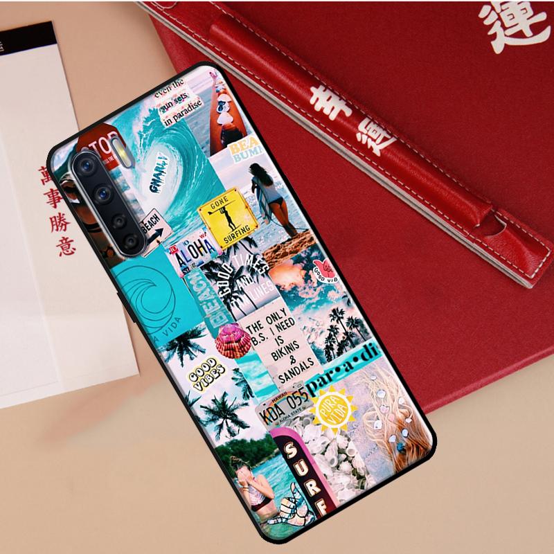 Surf Surfing Case For Oppo A78 A38 A80 A60 A40 A18 A98 A58 A96 A76 A16 A94 A74 A54 A15 A17 A57 A77 A5 Pro