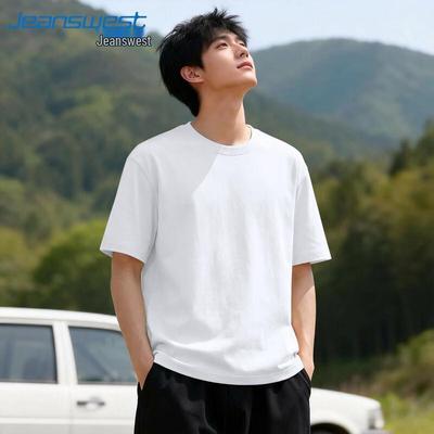 Jeanswest Men's Heavyweight Cotton Short Sleeve T-Shirt