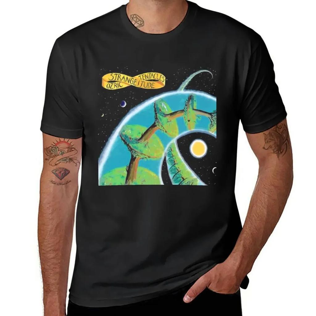 Ozric Tentacles - Strangeitude T-Shirt Korean Fashion Anime Clothes Funnys Mens Graphic T-shirts