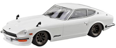 Aoshima Bunka Kyozai Rakupla Snap Kit Nissan S30 Fairlady Z Custom Biały Model Plastikowy Spółka z o.o.. (AOSHIMA) 1/32 Nie. 15CU-WH Wstępnie pomalowany (Samochód)