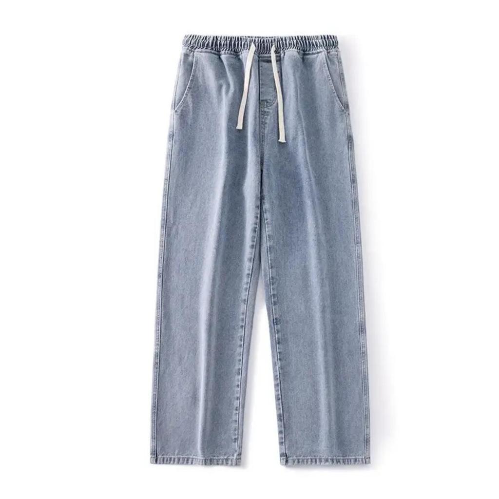 Men's Summer American High Street Trendy Pants Wide-leg Straight Loose Casual Trendy Casual Long Pants