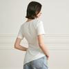 Waiwaiaiem Yy_Asymmetric Fitted Top_White