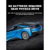 Miniaturas 1/32 BMW I8 Super Coche Deportivo Alta Simulación Diecast Aleación Modelo de Coche Sonido y Luz Retroceso Colección Juguete para Niños Regalo