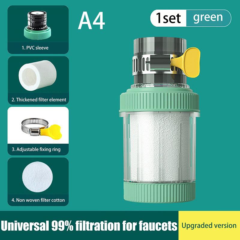 Faucet Filter Element Purifier Sprayer Head Household Water Purifier Filter Shower Remove Chlorine Heavy Metal Filtered