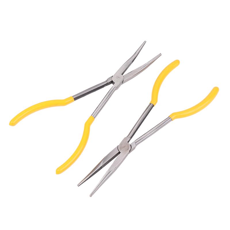 Premium Long Reach Spark Plug Pliers - Secure Ring Nose Design, Non-Slip Handles, Engine Maintenance Tool Efficient
