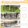 60cm 8 Panels Heavy Duty Dog Pen, Pet Playpen for Indoors, Outdoors, Small Dogs
