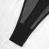 European and American Sexy Mesh See-Through Backless Suspender Bodysuit