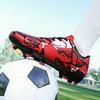 Low-Top Leather Football Training Shoes with Spikes - Youth & Large Sizes