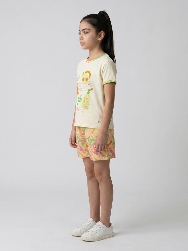 MONTE CARLO Girls Regular Fit Printed Short Set
