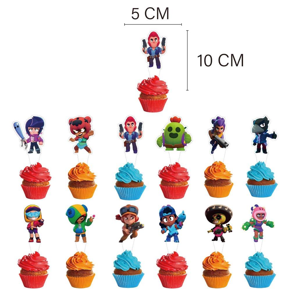 Anime Game Theme Party Supplies Flag Pull Banner Cake Topper Balloon Set Kid Girl Boy Happy Birthday Party Baby Shower Decor