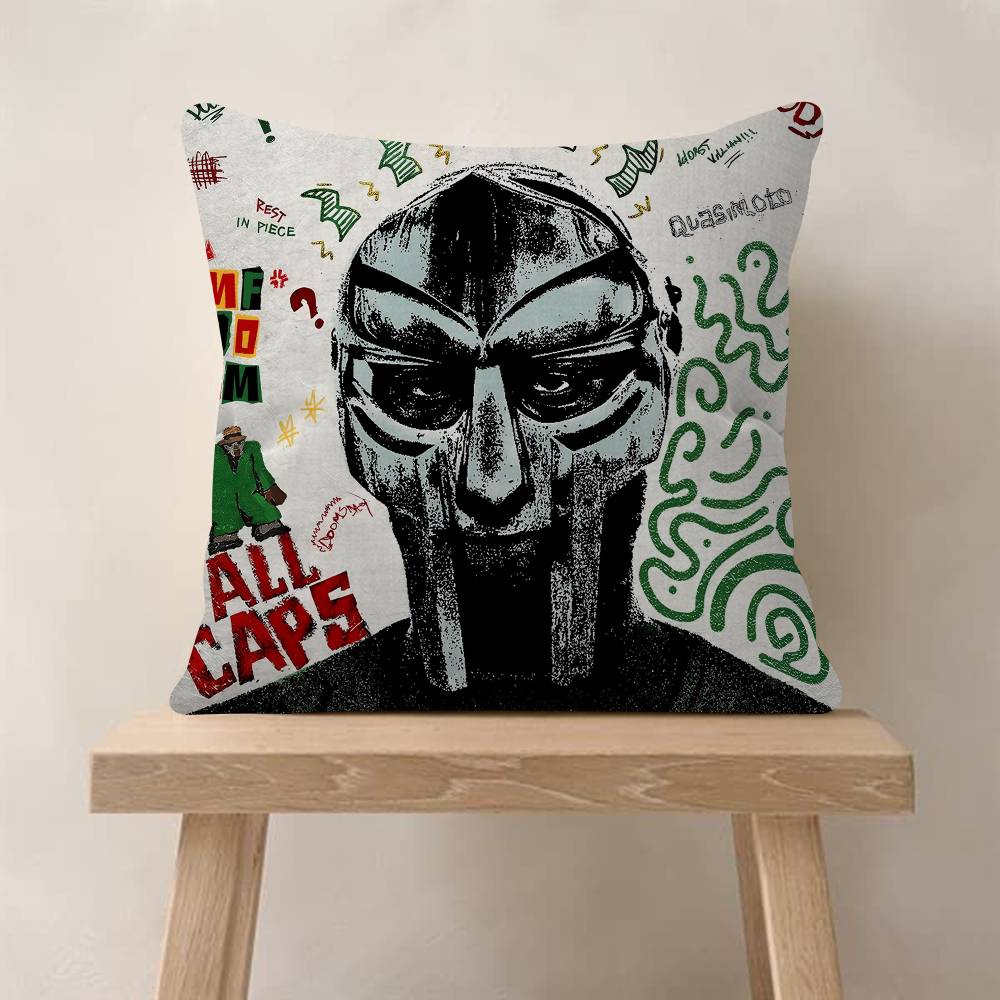 MF DDOOM Music Pop Album Maple Design Cushion Cover Happy Autumn Harvest Decor Holiday Decorati Pillow Cover