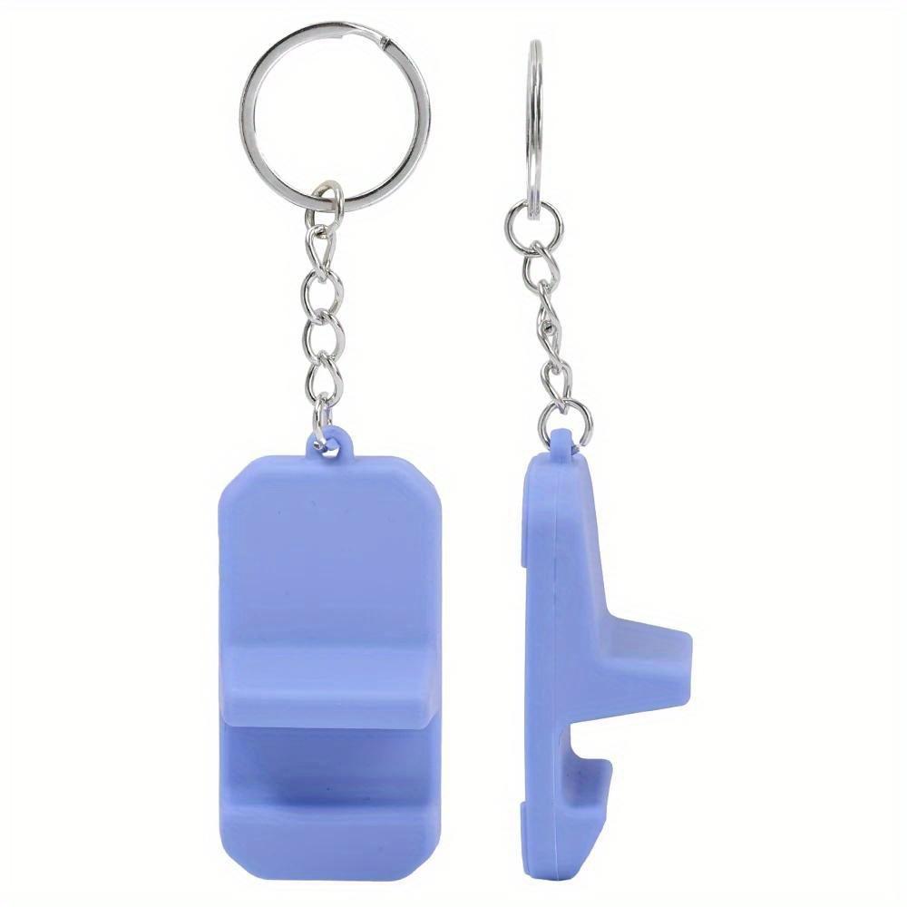 Portable Keychain Pendant Mobile Phone Holder Stand Creative Keyring Lightweight Mini Desk Cellphone Support For iPhone Samsung