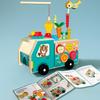 Toddler Educational Wooden Farm Radish Pull Toy - Car Shape, Color Recognition & Matching
