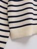 Autumn Fashion Stripe Knit Cardigan for Women