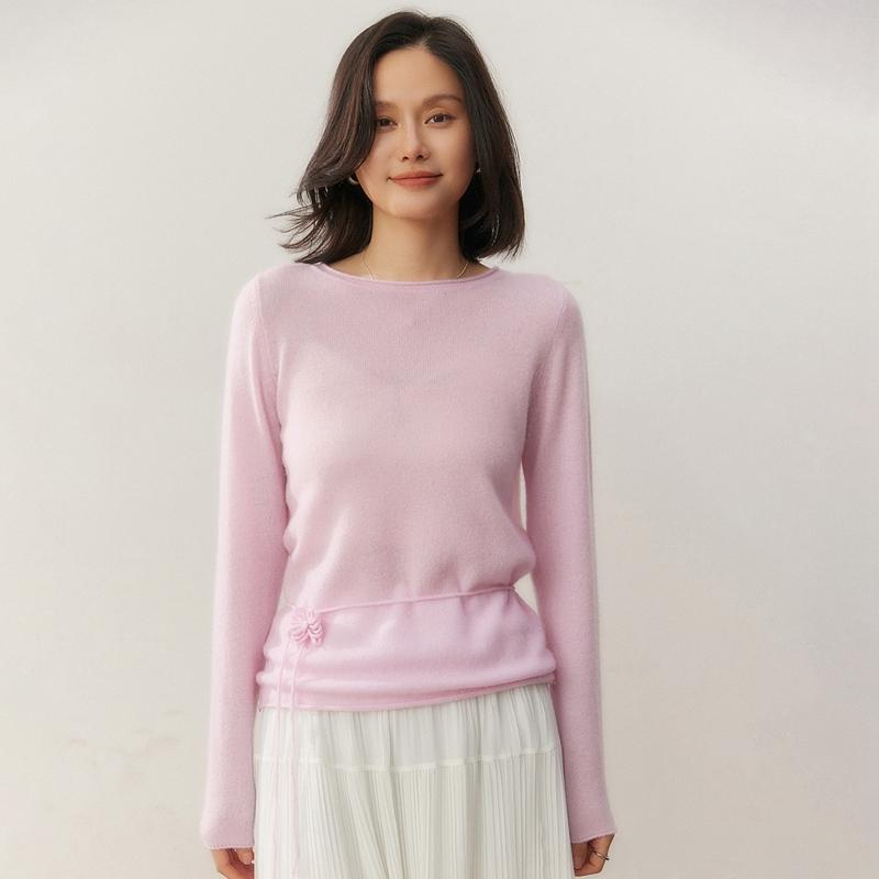 Qinghe 100% Pure Cashmere Women's Sweater - Ultra Soft Luxury Winter Pullover