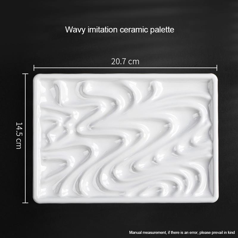 Bview Art 1pcs Palette for Painting, Daily Art Supplies for Art Students, Watercolor Paint Mixing Tray, Paint Palette