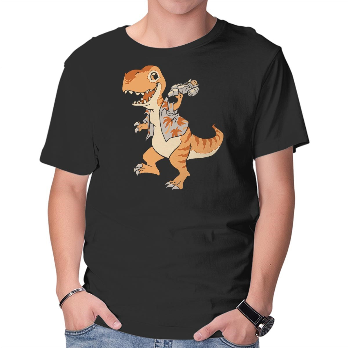 Unisex Crew Neck T-Shirt Just Keep Flying Graphic Short Sleeve Casual Tee XL