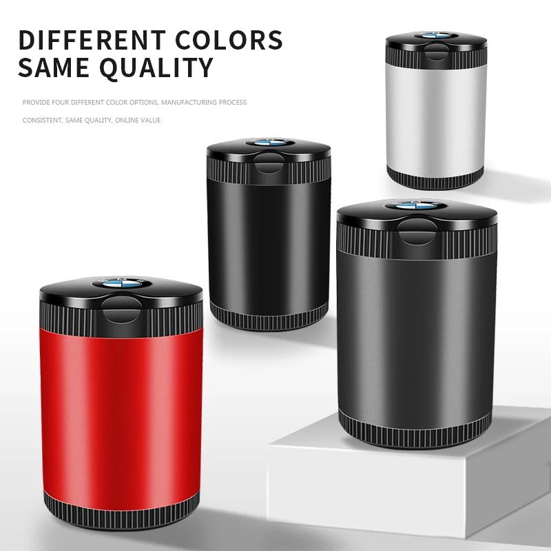 VIQ3 Car Ashtray with Lid Smell Proof Stainless Steel Blue Led Portable Ashtray Cup For BMW M E46 F20 E39 E91 E87 E60 E93 F10 E83 E61