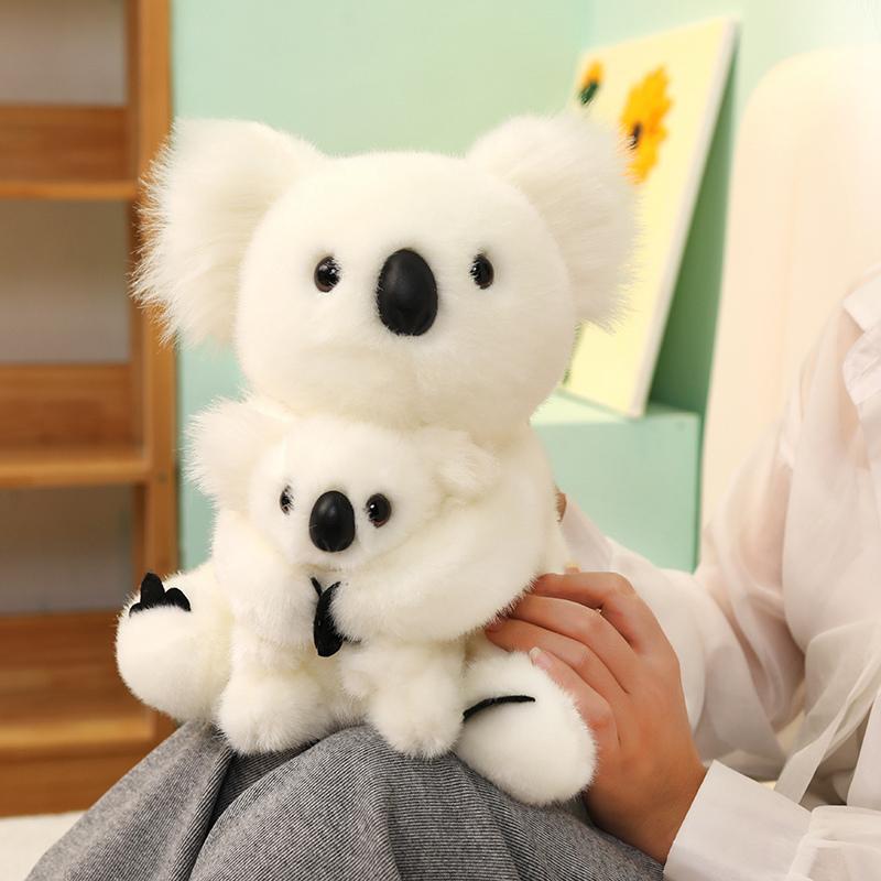 Lovely Australia Koala Plush Toys Furry Koala Bear Plush Dolls Stuffed Soft Animal Pillow For Friend Birthday Christmas Gift