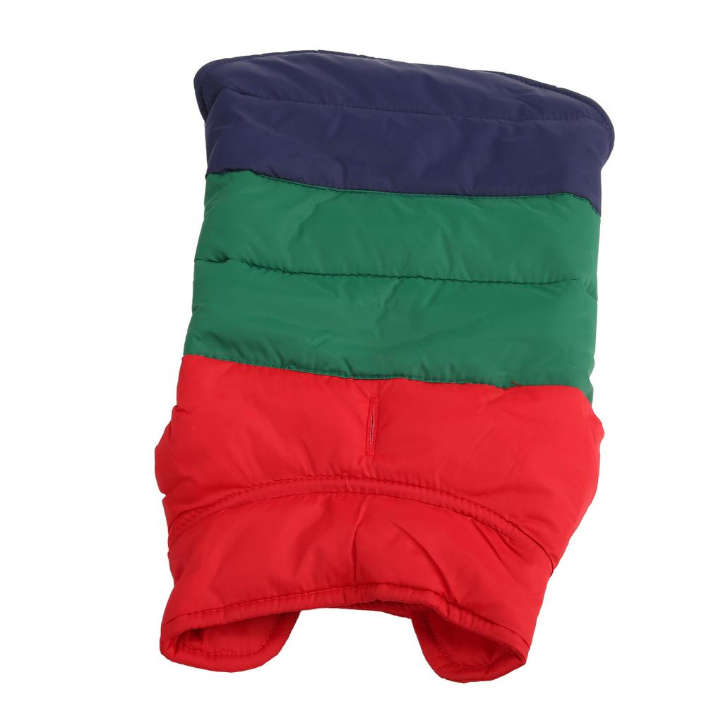 Pet Winter Warm Vest Double Sided Thicken Cotton Waterproof Windproof Dog Winter Clothes for Medium and Large Dogs Green