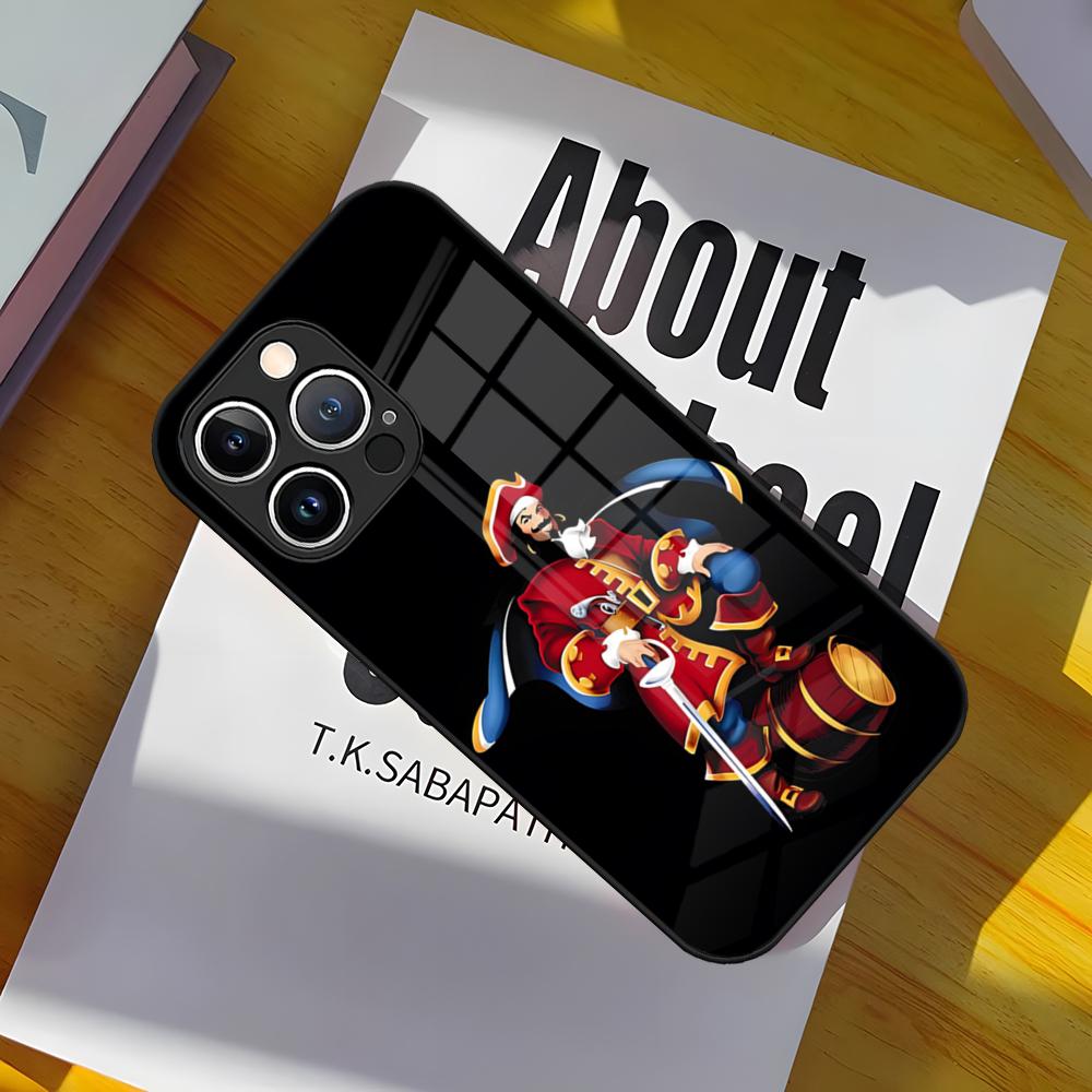 

Роскошный Ром C_Captain Morgan Чехол для Телефона Стеклянная Крышка Для IPhone 17 15 Pro Max 14 Pro 16 12 11 13 Mini X XR XS 8 7 Plus SE iPhone13