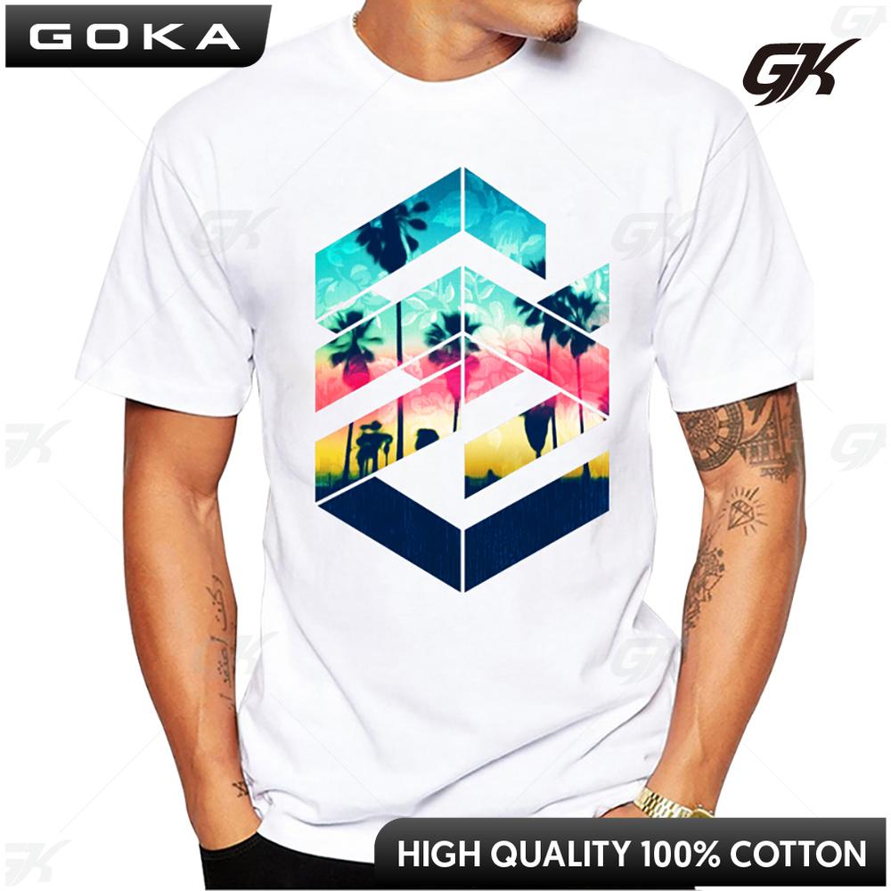 

New Arrival Casual Fashion Grunge Dripping Turquoise Misty Forest Print Men TShirt Short Sleeve ONeck Tops Hipster Tee 4XL