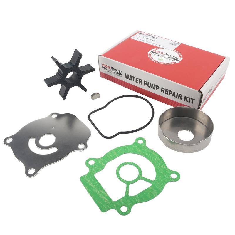 Water Pump Impeller Rebuild Kit Fits for Suzuki Outboard DF 40 50 60 HP 4-Stroke Boat Engine Models 17400-88L00 17400-88L01