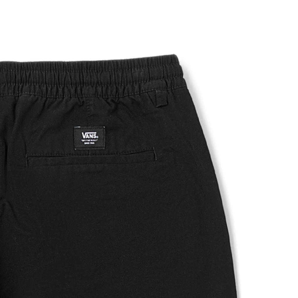 Vans Solid Color Drawstring Straight-Leg Casual Pants Men Bottoms Black VN00000DBLK