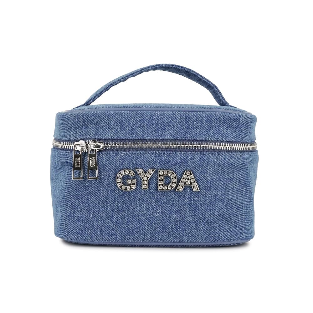 

Косметичка GYDA со стразами, логотип, синяя, БЕСПЛАТНО [Jada] GY-P293 GY-P293 синий