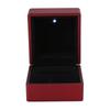 Ring Box Square Ring Jewelry Earring Coin Box with LED Light for Wedding Engagement