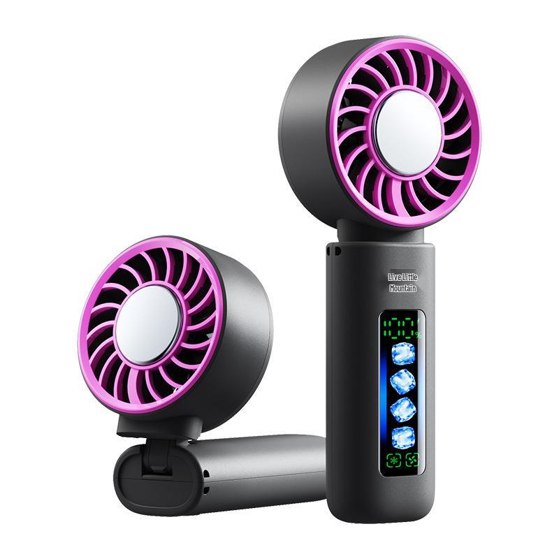 

Creative Folding Portable Cooling Fan with Mini Handheld Turbine for Office and Desktop Use 32x69x170 mm чорний