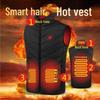 Men's Four-Zone Graphene Heated Vest with Stand-up Collar and USB Smart Temperature Control