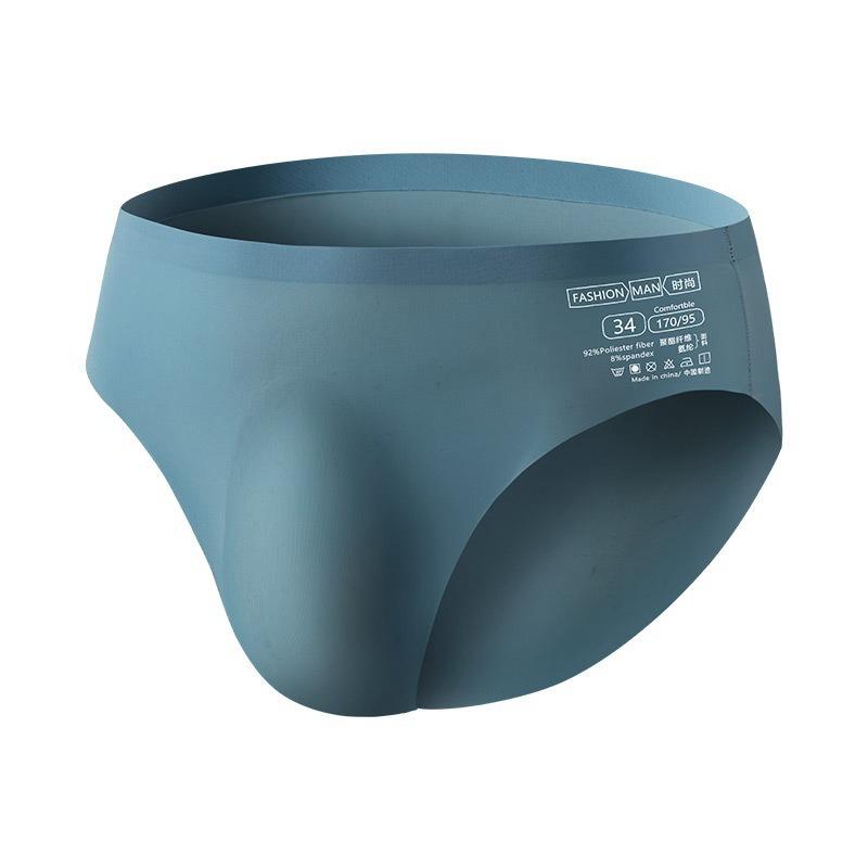 Pánské bezešvé boxerky z ledového hedvábí Ultratenké Prodyšné Pružné Spodní prádlo Chlapecká móda Pohodlné spodní prádlo