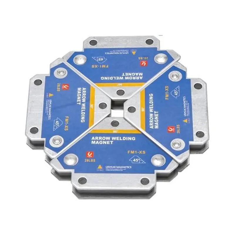 Magnetic Holder for Welding 49.99 Kg 4 Pcs. Corner Stopper I Positioner. Ferrite Magnetic Lokator for Svarochnykh Work I Pripoya (payki)