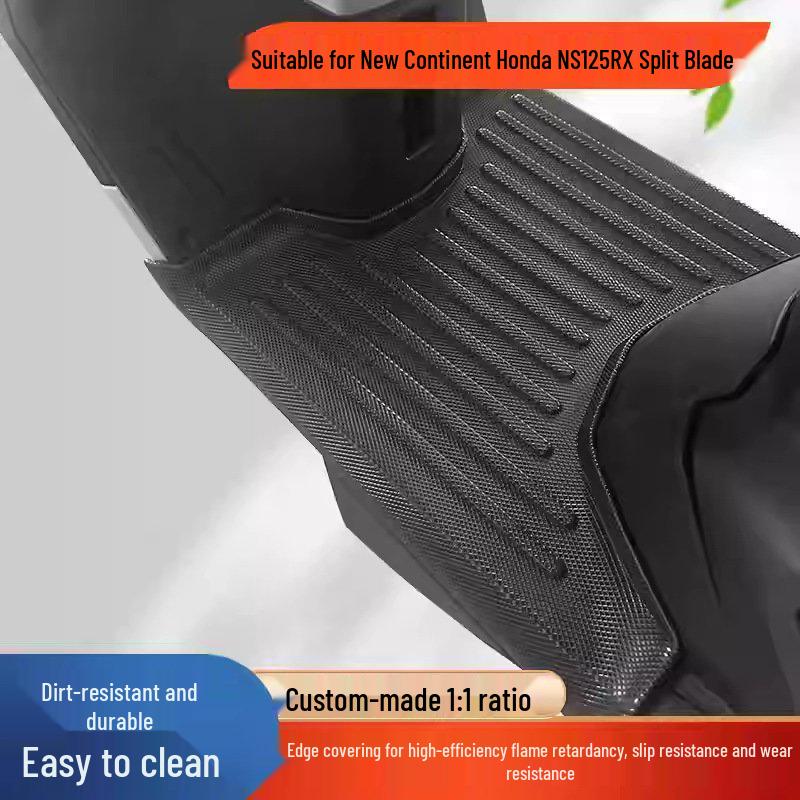 Waterproof Anti-Slip TPE Motorcycle Foot Mat for Honda NS125RX