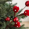 Flocking Lollipop Christmas Foam Ball Simulated Flower Arrangement Xmas Tree Decorations Christmas Flowers