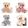 Women Hat Knitted Windproof Warm Elastic Solid Color Thermal Winter Hat Hiking Outings Traveling Shopping Daily Wear