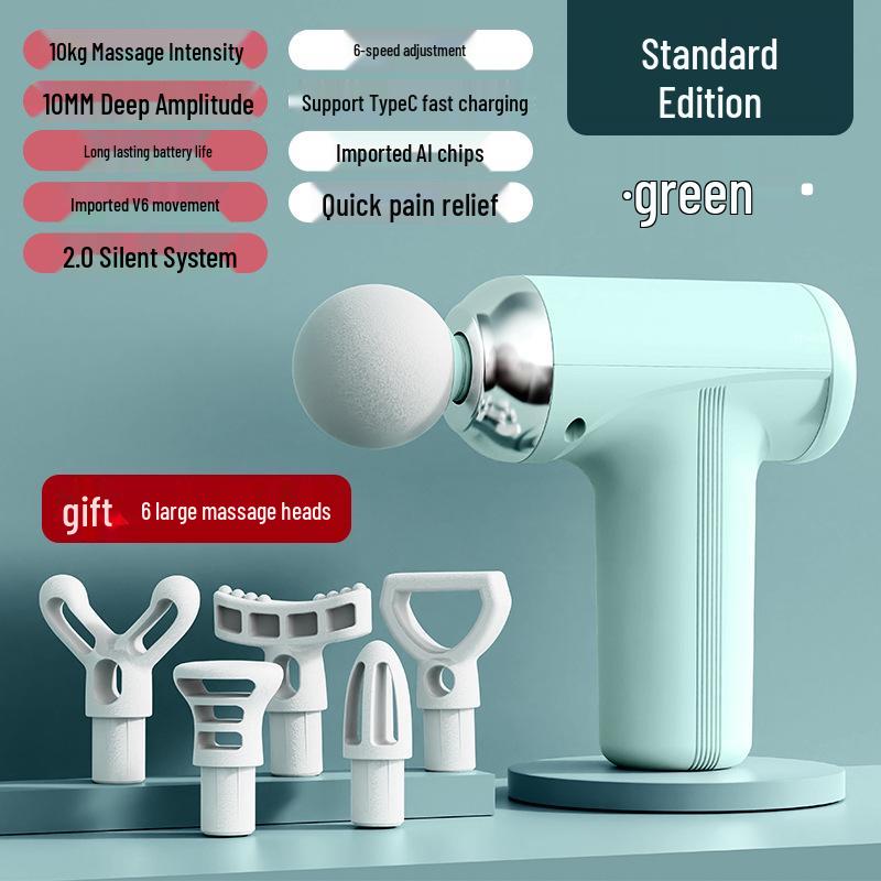 

High-Power Mini Massage Gun: Six-Speed Muscle and Neck Massager